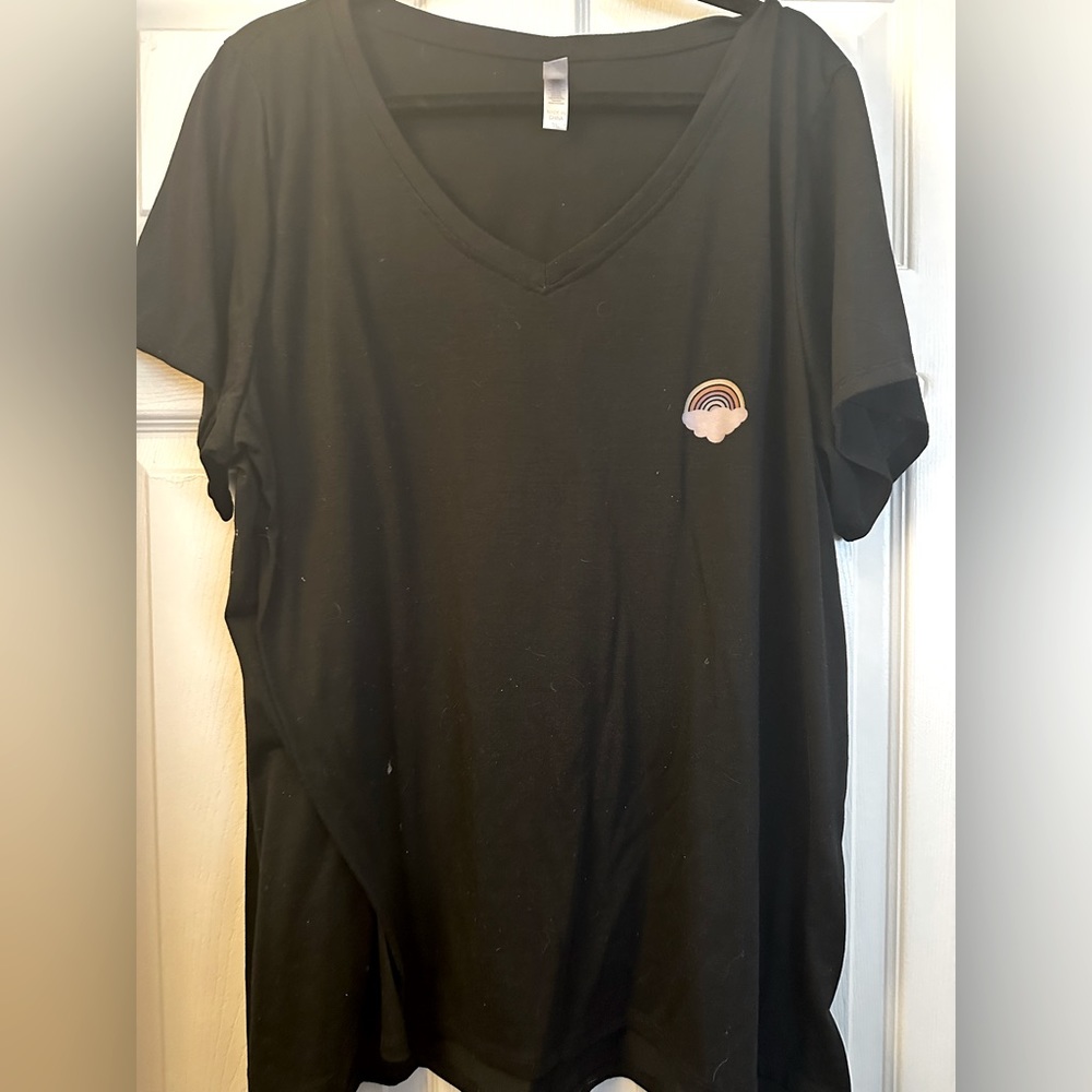 Black Lularoe Christy w/ rainbow